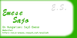 emese sajo business card