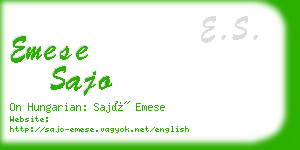 emese sajo business card